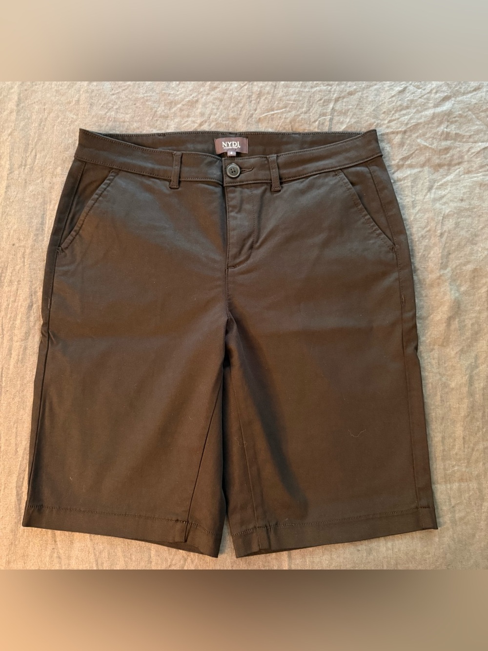 NYDJ Women's Black Stretch Bermuda Shorts